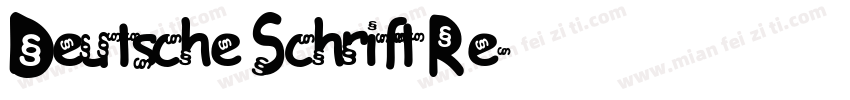 Deutsche Schrift Re字体转换